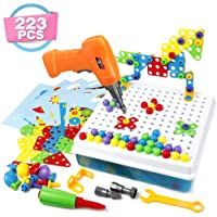 Symiu Mosaico para Niños Rompecabezas 3D Juego de Bloques Construcción para Niños Kit de Mosaico Stem 223 Piezas para…